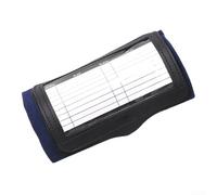 Muñequeras de fútbol para jugar, guía de mariscal de campo de triple bolsillo, ajuste elástico, herramienta de entrenamiento atlético, azul marino, 17 x 10,8 cm