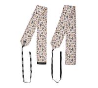 Muñequeras de tela ajustable Elitex Training - Sweet Cream