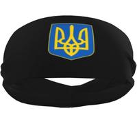 Muñequeras deportivas con el Escudo de Armas de Ucrania para hombre y mujer, muñequeras y diademas elásticas antideslizantes para baloncesto, tenis, entrenamiento, gimnasio y yoga. Absorbentes y trans
