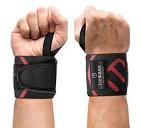 Muñequeras Deportivas Gym Profesionales - 2 Wrist Wraps Straps Resistentes para Levantar de Pesas, Talla Única Ajustable, Hombre Mujer | Halterofilia Fitness Halterofilia Entrenamiento Culturismo