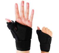 Muñequeras Deportivas, Muñequera Deportiva con Barra de Soporte Extraíble, Ajustable y Transpirable para Artritis, Tendinitis, Síndrome del Túnel Carpiano, Lesiones de Ligamentos - Universal