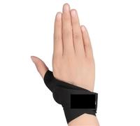 MuñEqueras Gym 1 pieza de soporte for pulgar y muñeca for tendinitis, protector transpirable, correas for mano derecha e izquierda(Black Right L)
