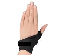 MuñEqueras Gym 1 pieza de soporte for pulgar y muñeca for tendinitis, protector transpirable, correas for mano derecha e izquierda(Black Left M)