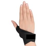 MuñEqueras Gym 1 pieza de soporte for pulgar y muñeca for tendinitis, protector transpirable, correas for mano derecha e izquierda(Black Right M)
