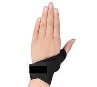 MuñEqueras Gym 1 pieza de soporte for pulgar y muñeca for tendinitis, protector transpirable, correas for mano derecha e izquierda(Black Left L)