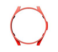 Muñequeras Muñequeras Mujer Compatible con Galaxy Watch6 Classic 43mm Estuche para reloj Estuche protector Medio paquete PC Estuche hueco Accesorios para reloj Pulsera Magnética Para El (Red, A)