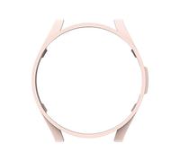 Muñequeras Muñequeras Mujer Compatible con Galaxy Watch6 Classic 43mm Estuche para reloj Estuche protector Medio paquete PC Estuche hueco Accesorios para reloj Pulsera Magnética Para El (Pink, A)