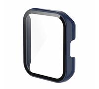 Muñequeras Muñequeras Pro para Realme-watch Pc + Estuche adecuado Estuche para reloj Todo en 2 Películas accesorios de pulsera inteligente Pulseras Personalizadas Caucho Silicona (Blue, One Size)