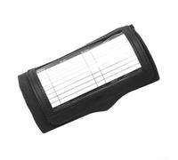 Muñequeras para entrenador de fútbol americano - 3 bolsillos transparentes para un acceso rápido - Correa de PVC ajustable de 17 x 10,8 cm (negro)