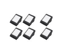 Muñequeras para Jugar Al Fútbol, cómodo Diseño de Ventana Triple de PVC para Equipos Deportivos, Color Negro, Paquete de 6