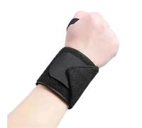 Muñequeras para levantamiento de pesas 1 mancuerna de entrenamiento for muñecas y levantamiento pesas con correas gruesas, equipo protección for deportes al aire libre fitness(Black (1Pcs))