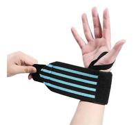 Muñequeras para levantamiento de pesas 1 mancuerna de entrenamiento for muñecas y levantamiento pesas con correas gruesas, equipo protección for deportes al aire libre fitness(Blue (1Pcs))