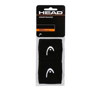 Muñequera de tenis head wristband 2.5" negro Talla única