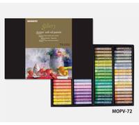 Mungyo MOPV-72W Soft Oil Pastel Set - 72 colores en una caja de papel /