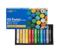 Mungyo - Set de 12 pasteles de aceite, colores 11 x 70 mm surtidos