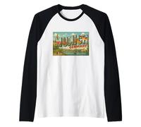 Múnich Alemania 50s Vintage Viaje Souvenir Poster Art Graphic Camiseta Manga Raglan