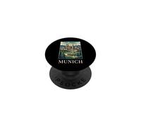 Múnich Alemania Baviera Alpine City Travel Art PopSockets PopGrip Adhesivo