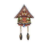Múnich Alemania - Reloj de cuco 3D para nevera, regalo de recuerdo, resina hecha a mano, imán de nevera de Múnich
