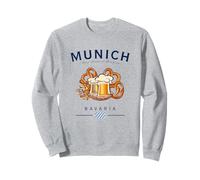 Múnich Baviera Bandera Pretzel Cerveza Bratwurst Alemania Souvenir Sudadera