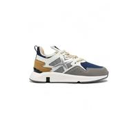 Munich Clik 107 Zapatillas con cordones de tela para hombre, Azul y gris., 41