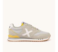 Munich Dash 272 Sneakers Retro Running Gris Y Blanco Con Detalles Mostaza - Zapatillas Casual Hombre Gris MKP