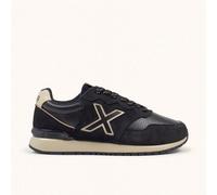 MUNICH DASH PREMIUM 270 Sneakers Retro Running de diseño atemporal Gris oscuro y Beig. 39