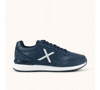 MUNICH DASH PREMIUM 301 Sneakers Retro Running de diseño atemporal Azul Marino y Blanco 39