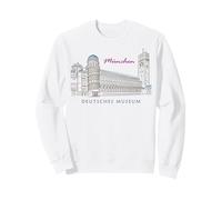Munich, Deutsches Museum, Dibujo a mano, Alemania Sudadera