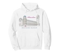 Munich, Deutsches Museum, Dibujo a mano, Alemania Sudadera con Capucha