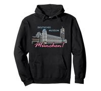 Munich, Deutsches Museum, Dibujo a mano, Alemania Sudadera con Capucha
