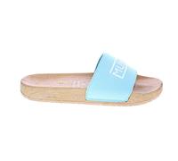 Munich Flat Slider Wood Effect C/Pink, Chanclas Unisex Adulto, Rosa, 38 EU