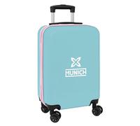 Munich Heaven - Trolley de Cabina 20 Pulgadas, Maleta con Ruedas, Candado de Seguridad, Maleta Ligera, 34.5x20x55 cm, Color Celeste