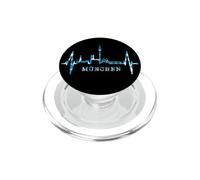 Múnich La Línea del Horizonte Latido del Corazón München PopSockets PopGrip para MagSafe