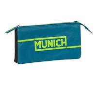 MUNICH LAND - Portatodo Triple, Estuche Infantil, Estuche Niño, Ideal para Niños en Edad Escolar, Cómodo y Versátil, Calidad y Resistencia, 22x3x12 cm