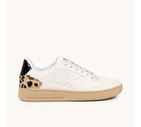 MUNICH LEGIT WMN 113 Zapatilla Deportiva Blanca con Estampado Animal y Suela Caramelo 36