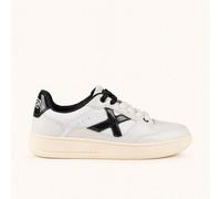 MUNICH LEGIT WMN 126 Sneakers Retro tenis y skate de diseño contemporáneo y nostálgico Blanco, Negro y Brillo 36