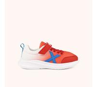 MUNICH MINI LETA 10 Zapatilla Deportiva Infantil Roja y Blanca con Detalles Azules 24
