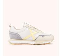MUNICH NEXT WMN 20 Zapatilla Deportiva Casual en Blanco y Crema con Detalles Amarillos 36