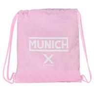 MUNICH ROSA - Mochila Saco Plano Grande, Mochila, Ideal para Niños de Diferentes Edades, Cómoda y Versátil, Calidad y Resistencia, 35x40 cm, Color
