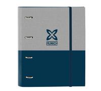 MUNICH STREET - Carpeta 4 Anillas de 35 cm con 100 Hojas A4, Ideal para Niños de Diferentes Edades, Cómoda y Versátil, Calidad y Resistencia, 27x3.5x32 cm