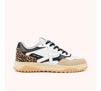MUNICH TENNEZ WMN 02 Zapatillas Retro tenis y skate Blanco y Animal Print 36