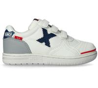 Munich - Zapatilla de fútbol sala G-3 Cinta Adhesiva Niño, Unisex, Blanco, 30