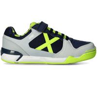 Munich - Zapatilla de fútbol sala One Cinta Adhesiva Niño, Unisex, Gris, 26