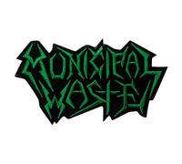 Municipal Waste parche patch bordado con logotipo para planchar de hierro en apliques