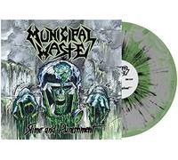 Municipal Waste - Slime and Punishment - Gray & Mint Swirl W/ Black Splatter [VINYL] [Vinilo]