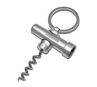 Munkees Mini llavero sacacorchos herramienta, llavero pequeño abridor de vino, abridor de vino de corcho de viaje de emergencia, kit de mochila portátil para camping, entusiastas del vino, camareros