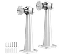 munloo 2 Pezzi Staffa Telecamera di Sorveglianza da Parete, Angolo Regolabile Rotazione a 360° Supporto Telecamera in Lega di Alluminio, può Essere Montato a Parete, Installato Verticalmente (Blanco)