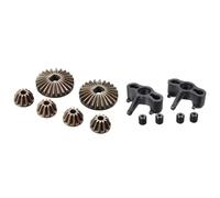 Muñón dirección coche RC Para JLB Para Cheetah 1/10 L81A 2025-1 Juego Engranajes Diferenciales 24 Dientes 11 Dientes 2 Piezas Buje Dirección Carrie RC Para Piezas Carreras