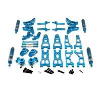 Muñón dirección coche RC Para UD1201 UD1202 PRO 1/12 Amortiguador Dirección Metal Brazo Suspensión Kit Enlace De Torre De Choque Piezas De Actualización Para Coche RC Accesorios(Blue)