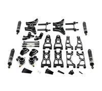 Muñón dirección coche RC Para UD1201 UD1202 PRO 1/12 Amortiguador Dirección Metal Brazo Suspensión Kit Enlace De Torre De Choque Piezas De Actualización Para Coche RC Accesorios(Black)